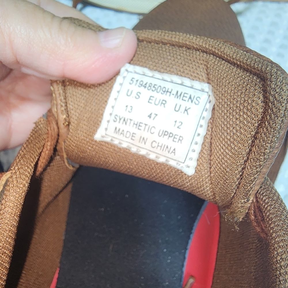 LEVI STRAUSS EUC MENS SZ 13 BROWN LEATHER LACE UP SNEAKER OXFORDS SHOES - Picture 7 of 9
